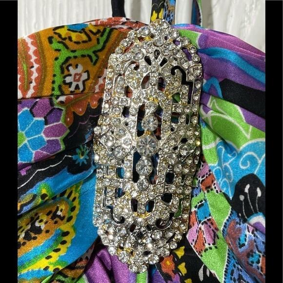 ISSUE Silk Halter Paisley Maxi Dress - Picture 4 of 5